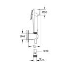 Set baterie de duș Grohe Essence 24057GN1, set baterie bideu Grohe Tempesta 27513GN1