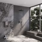 Set baterie cadă-duș Kronenbach Smart Push 19044003SM, cap de duș Kronenbach Spa KBMBBPRBOR250-2-BL, 01900190KBN, 28276000KBSM, 28628002SMKB, 27500001 KB