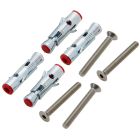 Set baterie cadă-duș Kronenbach Lima 2.0 Black 100.1162SMKB, element de fixare pe podea Kronenbach Aqa 2.0 23491004KB