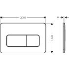 Set vas WC cu capac soft-close Hansgrohe EluPura Q 60293450, cadru încastrat Hansgrohe iFrame universal 01022180, 66001670