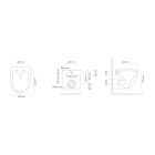 Set vas WC Oltens Hamnes 42521300, capac WC Oltens Hamnes 45100300