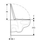 Set vas WC cu capac soft-close Geberit Selnova 503.083.00.1, cadru încastrat Geberit Duofix Basic 111.170.00.1, 156.050.00.1