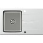Set chiuvetă din granit-oțel Quadron Michael FUS_M7848BI_3623500BS, inserție scurgătoare Quadron Q R3825BL_MP