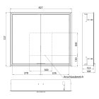 Set dulap Kronenbach Cube 2.0 KB100225MB, cadru pentru instalare oglindă încastrată Kronenbach Cube 2.0 NU1000030NU