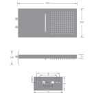 Set baterie cadă-duș Kronenbach Smart Push 19044003CR, cap de duș Kronenbach Spa KBMBBPRBOR250-2, 01900190KBN, 28628002 KB, 27500000 KB, 28272000 KB