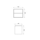 Set dulap Cersanit Creya S598-032, lavoar Cersanit Como K32-003-BOX