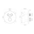 Set baterie cadă-duș Oltens Onega 34601910, cap de duș Oltens Vindel 37006910, 39402910, 39304910, 37102910, 37200910