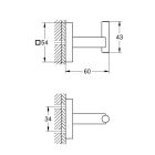 Set suport prosop Grohe Start Cube 40961DC0, adeziv Grohe QuickGlue 41127000