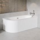 Set cadă de colț Besco Avita #WAV-160-NL, carcasa pentru cadă Besco Avita OAV-160-NSR