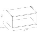 Set dulap Comad Nova Cashmere NOVA CASHMERE 82-60-40-1S, regal Comad Nova Coast Evoke COAST EVOKE UN 81-60-29, NATURE COAST EVOKE 89-60-40 M