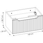 Set dulap Comad Nova Cashmere NOVA CASHMERE 82-60-40-1S, regal Comad Nova Coast Evoke COAST EVOKE UN 81-60-29, NATURE COAST EVOKE 89-60-40 M