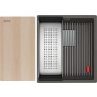 Set chiuvetă din granit Franke Kanon 125.0749.649, baterie bucătărie Franke Lina 115.0693.229