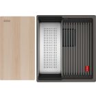 Set chiuvetă din granit Franke Kanon 125.0749.653, baterie bucătărie Franke Lina 115.0693.229