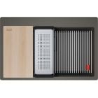 Set chiuvetă din granit Franke Kanon 114.0749.643, baterie bucătărie Franke Lina 115.0693.229