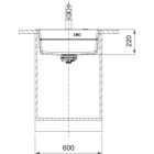 Set chiuvetă din granit Franke Kanon 114.0749.632, baterie bucătărie Franke Urban 115.0627.523