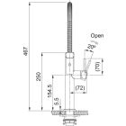 Set baterie bucătărie Franke Pescara 115.0741.723, dozator de lichid Franke Atlas 112.0717.105