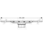 Set rigolă liniară Geberit CleanLine 154.503.TE.1, rigolă duș Geberit CleanLine 154.152.00.1