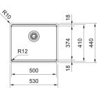 Set chiuveta din otel Franke Box 127.0749.858, baterie bucătărie Franke Eos 115.0590.045