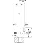 Set baterie bucătărie Franke Lina 120.0730.807, filtru sub chiuvetă Franke Clear Water 150.0730.809