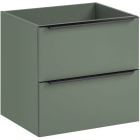 Set dulap Comad Sombra Green SOMBRA GREEN 82-60-46-2S, lavoar Comad Sky SKY 1 BLACK MATT 60 DP ( E-8099-60 )