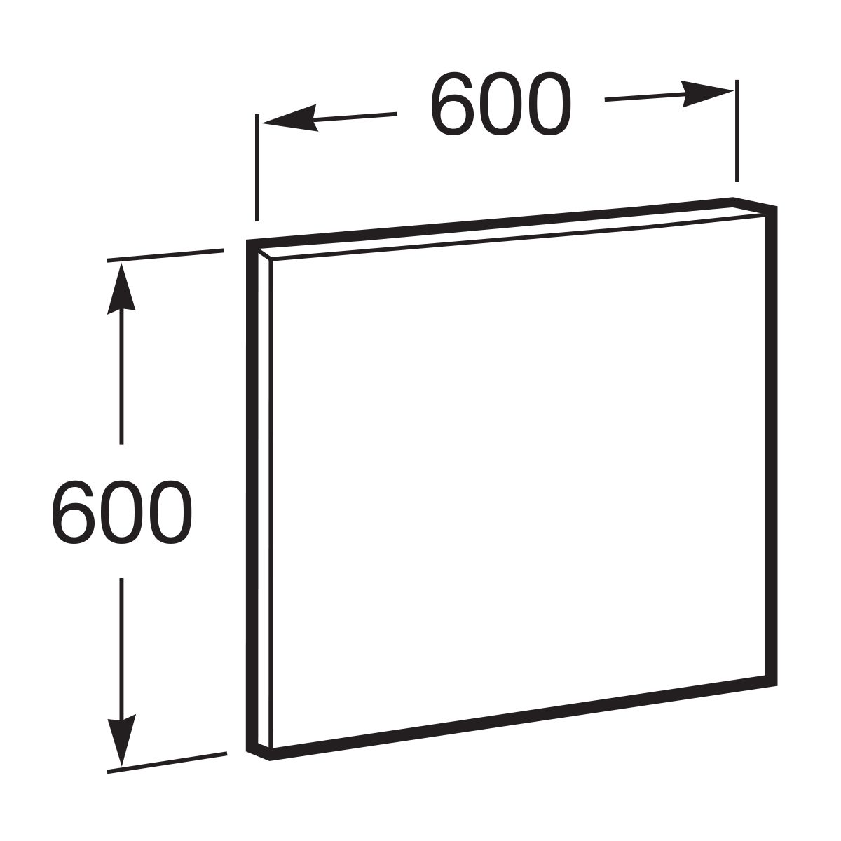 Roca Victoria Basic oglindă 60x60 cm pătrat argint A812326406 • absulo.ro