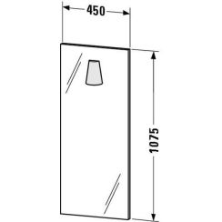 Duravit Starck 1 oglindă 45x107 cm alb S1 9767