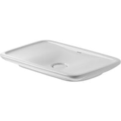 Duravit PuraVida lavoar 69.5x41.5 cm dreptunghiular de blat alb 3707000001