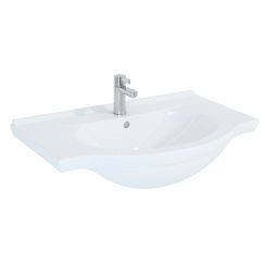 Elita Rio lavoar 75x49 cm semicircular mobilier alb 145670