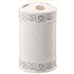 BISK Retro Castello cană pentru spălat dinți alb 03050