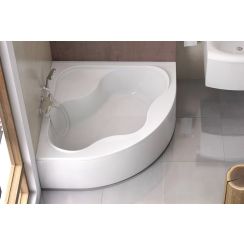 Set cadă de colț Ravak Gentiana CG01000000, sifon pentru cadă Viega Simplex 495121, GPX2240020