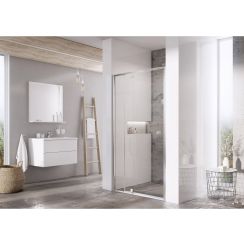 Ravak Pivot uși de duș 110 cm înclinabilă aluminiu luciu/sticlă transparentă 03GD0C00Z1