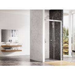 Ravak Matrix uși de duș 100 cm culisantă aluminiu luciu/sticlă transparentă 0WPA0C00Z1