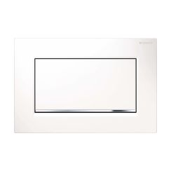 Geberit Sigma buton de spălare pentru WC crom lucios-alb 115.893.KJ.1