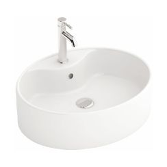 Rea lavoar 51.8x41.5 cm ovale de blat alb REA-U0088