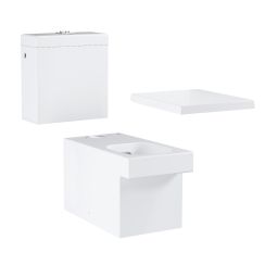Set vas WC compact Grohe Cube Ceramic 3948400H, rezervor WC Grohe Cube Ceramic 39489000, 39488000