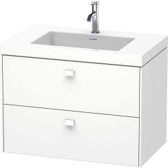 Duravit Brioso lavoar cu dulap 80 cm alb BR4606O1818