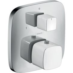 Hansgrohe PuraVida baterie cadă-duș ascuns da crom-alb 15771400