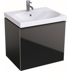 Geberit Acanto dulap 59.5x47.5x53.5 cm dulap atârnat sub chiuvetă negru 500.609.16.1