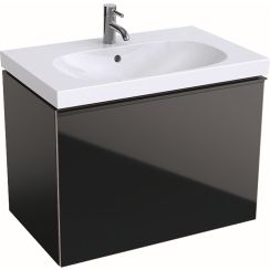 Geberit Acanto dulap 74x47.5x53.5 cm dulap atârnat sub chiuvetă negru 500.611.16.1