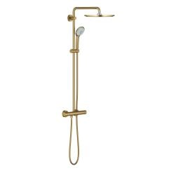 Grohe Euphoria set de duș perete cu termostat cu duș de ploaie Brushed Cool Sunrise 26075GN0