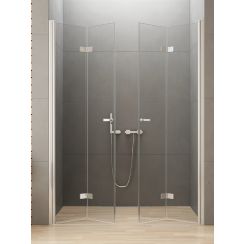 New Trendy New Soleo uși de duș 230 cm pliantă crom luciu/sticlă transparentă D-0262A