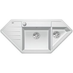 Blanco Lexa 9 E chiuvetă din granit 107x51 cm alb 524994