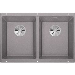 Blanco Subline 350/350-U chiuvetă din granit 75.5x46 cm gri/grafit/onix 523576