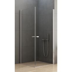 New Trendy New Soleo cabină de duș 100x80 cm dreptunghiular crom luciu/sticlă transparentă D-0140A/D-0142A