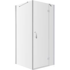 Omnires Manhattan cabină de duș 90x90 cm pătrat crom luciu/sticlă transparentă MH9090CRTR