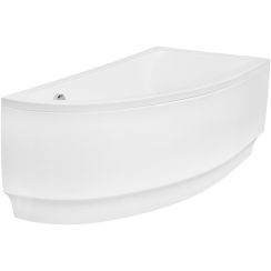 Set cadă de colț Besco Praktika #WAP-140-NP, carcasa pentru cadă Besco Praktika OAP-140-NP