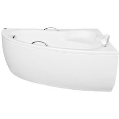 Set cadă de colț Besco Natalia #WAN-150-NP, carcasa pentru cadă Besco Natalia OAN-150-NP