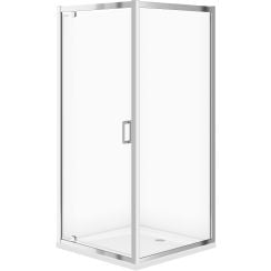 Cersanit Arteco cabină de duș 90x90 cm pătrat crom luciu/sticlă transparentă S157-010