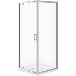 Cersanit Arteco cabină de duș 80x80 cm pătrat crom luciu/sticlă transparentă S157-009