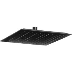 Invena Svart cap de duș 25x25 cm pătrat negru SC-D1-076